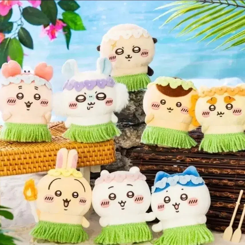 [BUNJANG] Chiikawa Mermaid Island Secret Mascot Plush - Rakko / 치이카와 인어섬의 비밀 마스코트 인형 / 인어섬 랏코