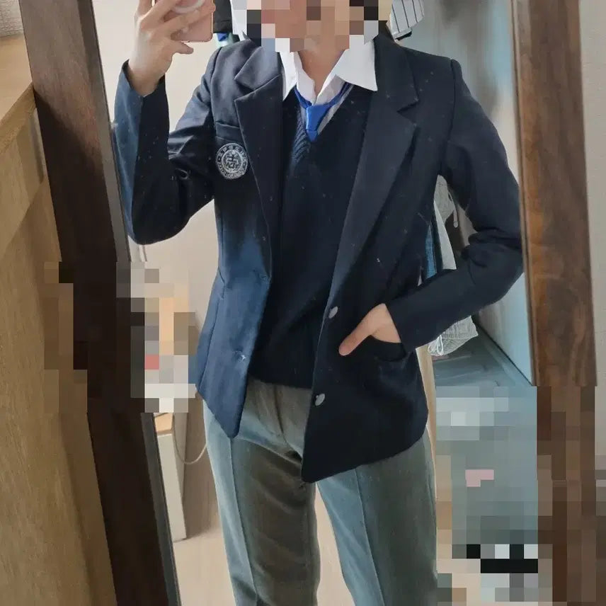 [BUNJANG] Garbage Time Jisang High School Winter Uniform Cosplay Set / 가비지타임 지상고 동복 교복 기상호 코스프레 풀셋 판매합니다