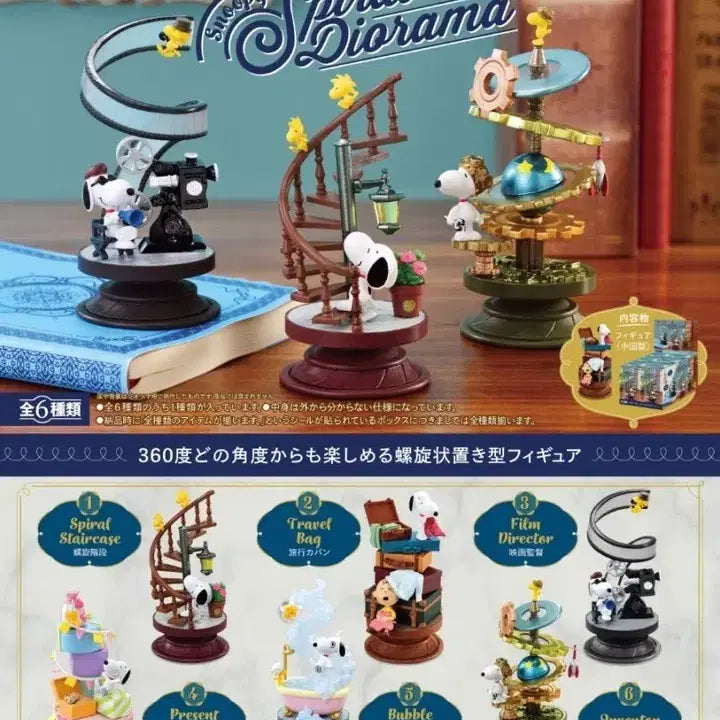 [BUNJANG] Snoopy Spiral Diorama - Bath (Re-Ment) / 스누피 스파이럴 디오라마 리멘트