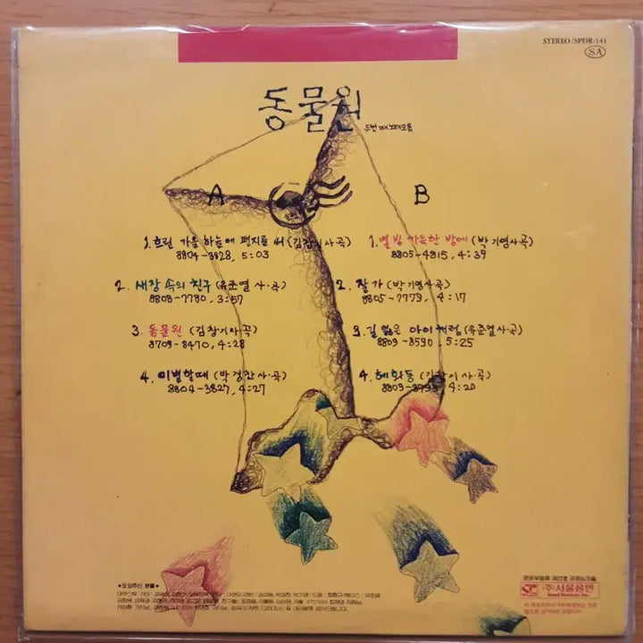 [BUNJANG] Animals 2nd Album LP / 동물원 2집 lp