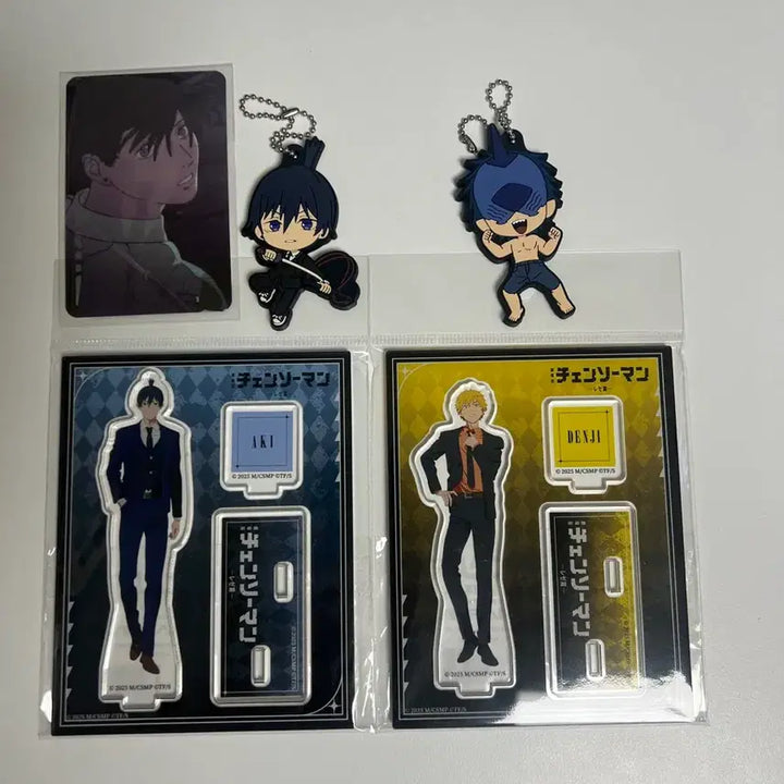 [BUNJANG] Chainsaw Man Denji &amp; Aki Tsutaya Pop-up Acrylic Standee Bundle Set / 일괄) 체인소맨 츠타야팝업 덴지, 아키 아크릴