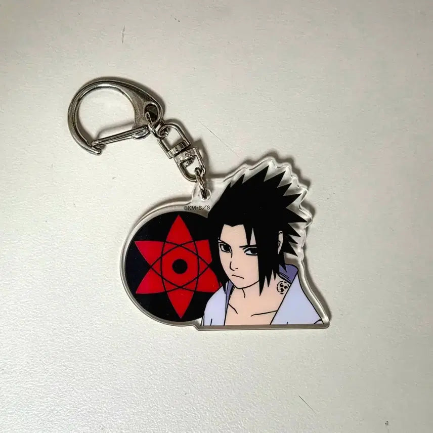 [BUNJANG] Naruto Uchiha Sasuke Double-Sided Acrylic Keychain / 나루토 우치하 사스케 양면 아크릴 키링 굿즈