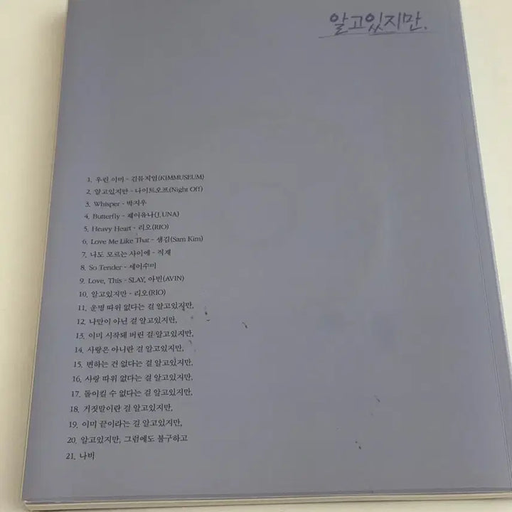 [BUNJANG] Nevertheless OST Album with Cast Autographs (Han So-hee, Song Kang) / 알고있지만 OST 앨범 배우 친필 싸인(한소희 사인, 송강 사인)