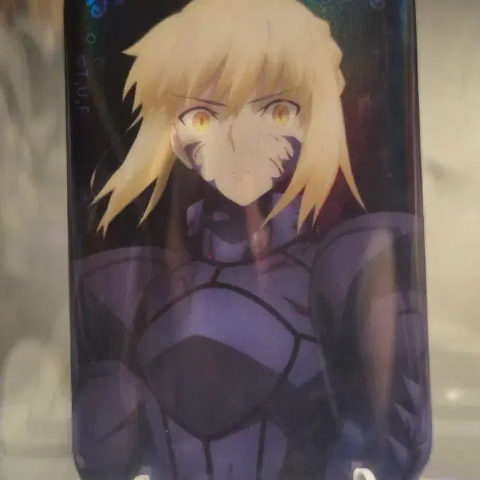 [BUNJANG] Fate Saber Alter Holo Version Can Badge / 페이트 세이버 얼터 캔뱃지 홀로 버전( 스티커 추가 증정 )