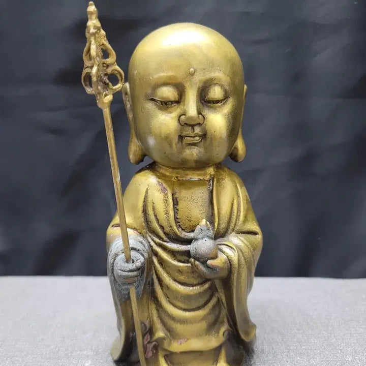[BUNJANG] Bronze Ksitigarbha Buddha Statue / 지장보살 불상