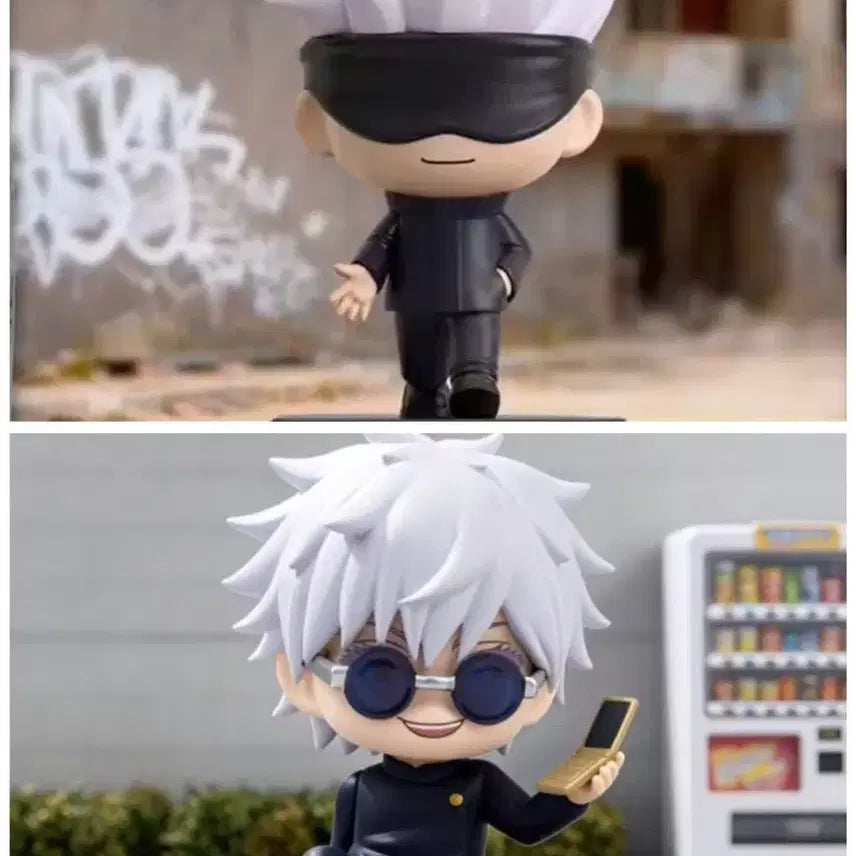 [BUNJANG] Eaki Jujutsu Kaisen Satoru Gojo Sitting &amp; Walking Figure Set / Eaki 주술회전 고죠 사토루 시팅 워킹 피규어 2종 세트