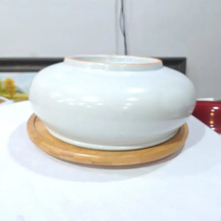 [BUNJANG] Kang Soo-hwa Pure White Porcelain Water Basin / 강수화 순백자 수반