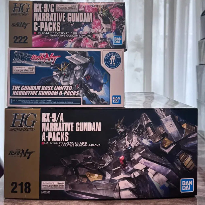[BUNJANG] Bandai HG Unicorn Narrative ABC Pack / hg유니콘 네러티브abc팩 팝니다