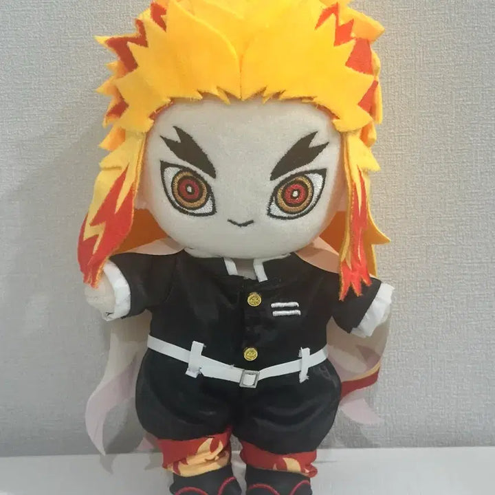 [BUNJANG] Demon Slayer Kyojuro Rengoku 20cm Plush Doll Bundle Set / 일괄)귀멸의 칼날 렌고쿠 쿄쥬로 솜인형 솜깅 뼈깅 20cm 누이