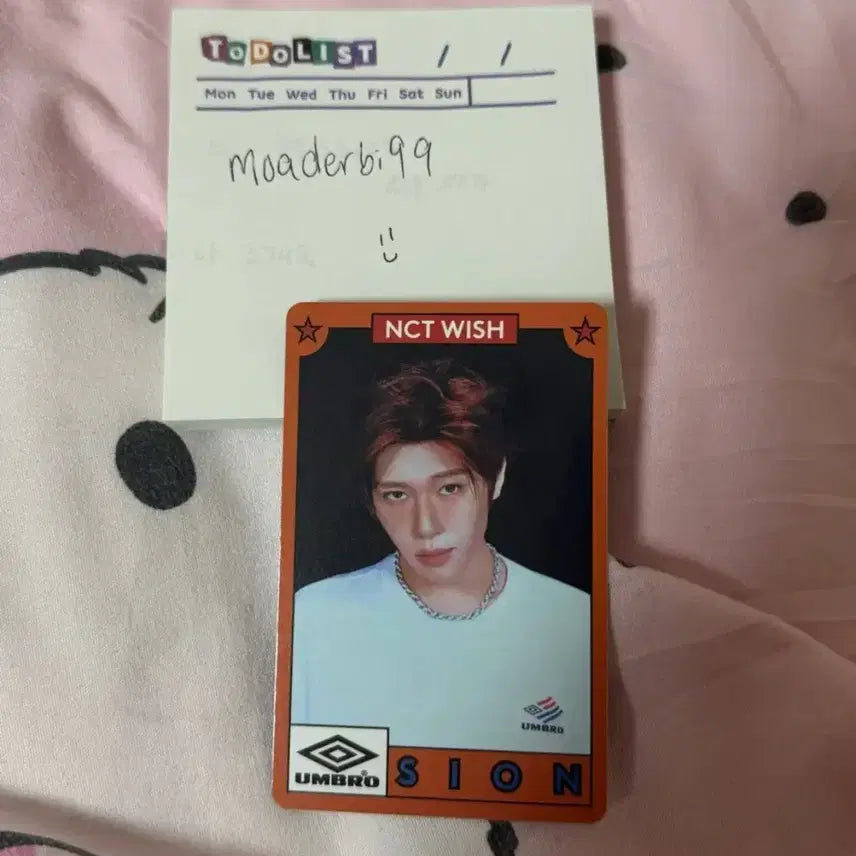 [BUNJANG] NCT WISH Umbro Popup Photocard Sion / NCT WISH 엔시티 위시 엄브로 팝업 포토카드 시온