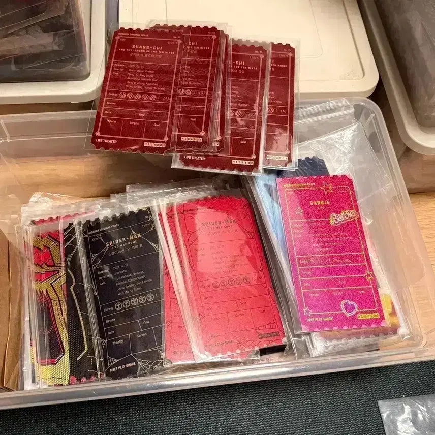 [BUNJANG] Spider-Man: No Way Home, Shang-Chi, Barbie, Tony Leung Movie Original Ticket Set / 스파이더맨 노웨이홈 오리지널티켓 샹치 바비 오티 양조위영화 포스터아트카드