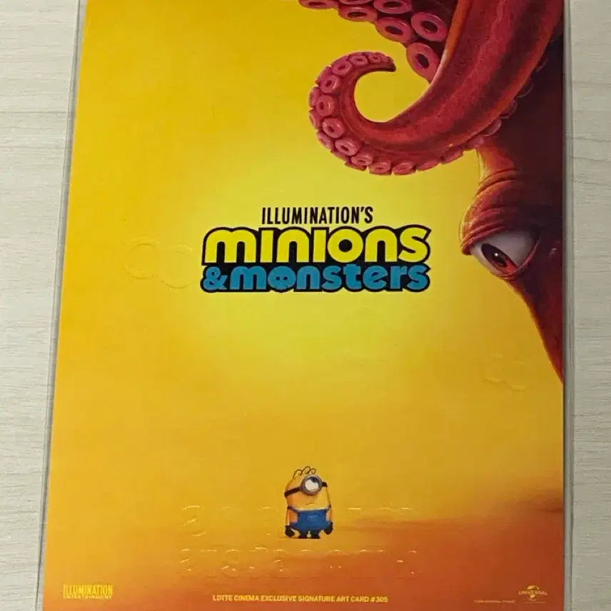 [BUNJANG] Minions &amp; Monsters Signature Art Card / 미니언즈 &amp; 몬스터즈 시그니처 아트카드 롯데시네마