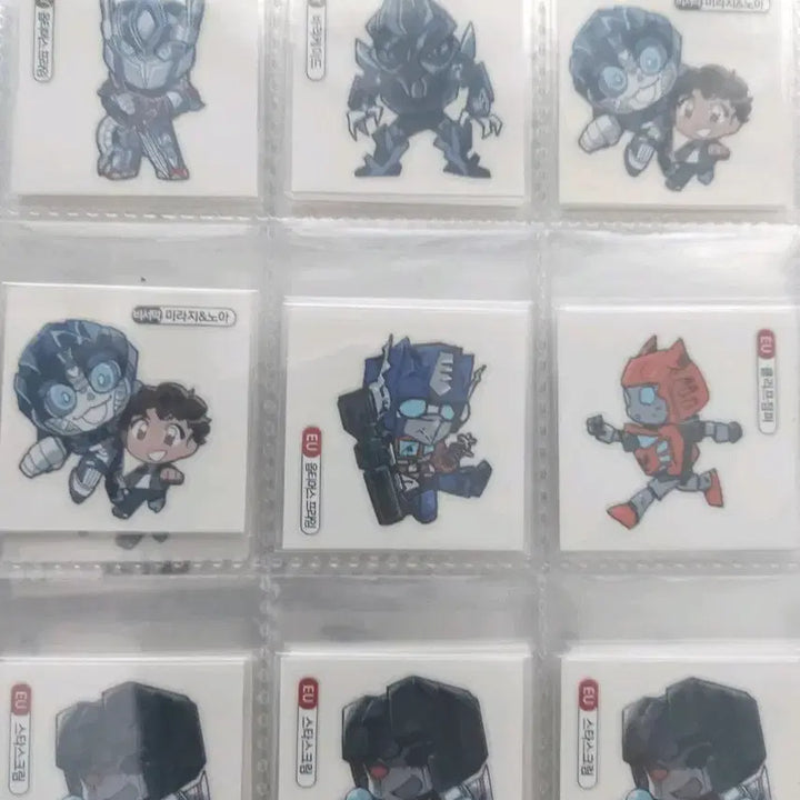 [BUNJANG] Transformers Unofficial Sticker Set (9 pcs) / (일괄/합배송가능)트랜스포머 비공굿 띠부씰 9장