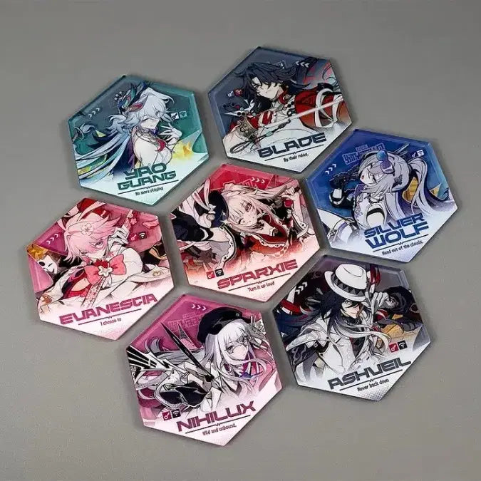 [BUNJANG] Honkai: Star Rail Exhibition Magnet Set (7 Types) / 붕괴 스타레일 전시회 마그넷 7종 세트 은랑스파키에바네시아효광블레이드애쉬베일나힐럭스
