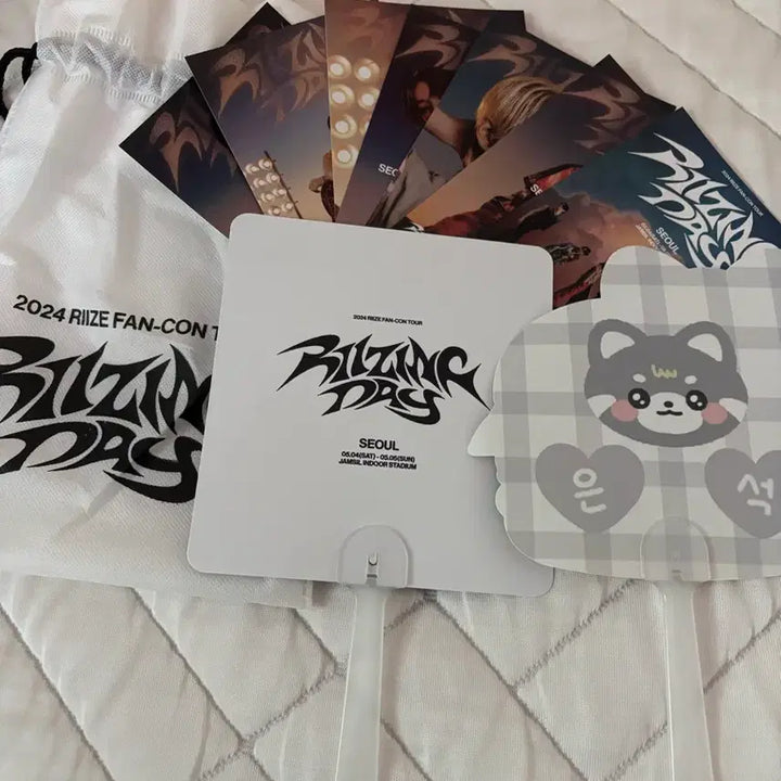 [BUNJANG] RIIZE Rising Day Concert VIP Special Benefit Eunseok Unofficial Photocard Fan / 라이즈 라이징데이 콘서트 vip 사첵 특전 은석 비공굿 부채 양도 판매