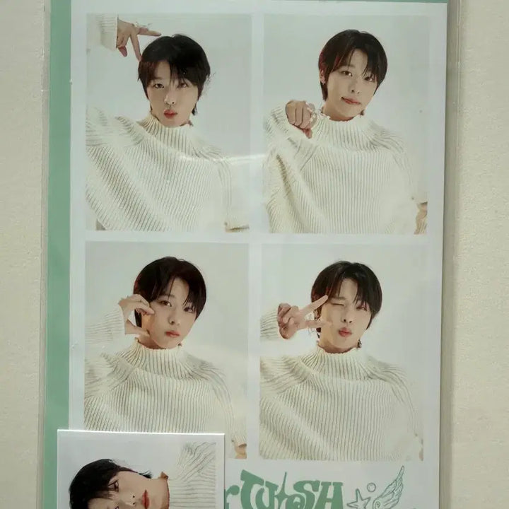 [BUNJANG] NCT-WISH Wish Riku OurWISH 4 Cut Photo + ID Photo Set (Sealed) / [미개봉] 엔시티위시 위시 리쿠 아워위시 4 cut 포토 + ID 포토 세트