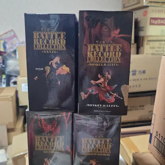 [BUNJANG] One Piece Battle Record Collection Figure 4종 Set (Sealed) / (번장최저가)원피스 배틀 레코드 컬렉션 피규어 4종 세트 미개봉새제품