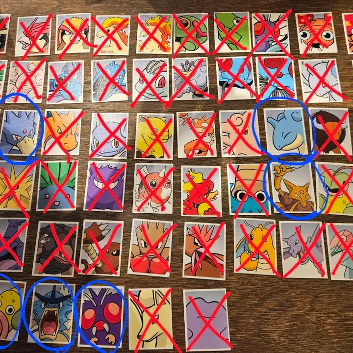 [BUNJANG] Pokemon Proof Photo Stickers Series 3 - Various Pokemon / 포켓몬 증명사진 스티커 3탄 라프라스 갸라도스 푸크린 두트리오 골덕 윤겔라 우츠동