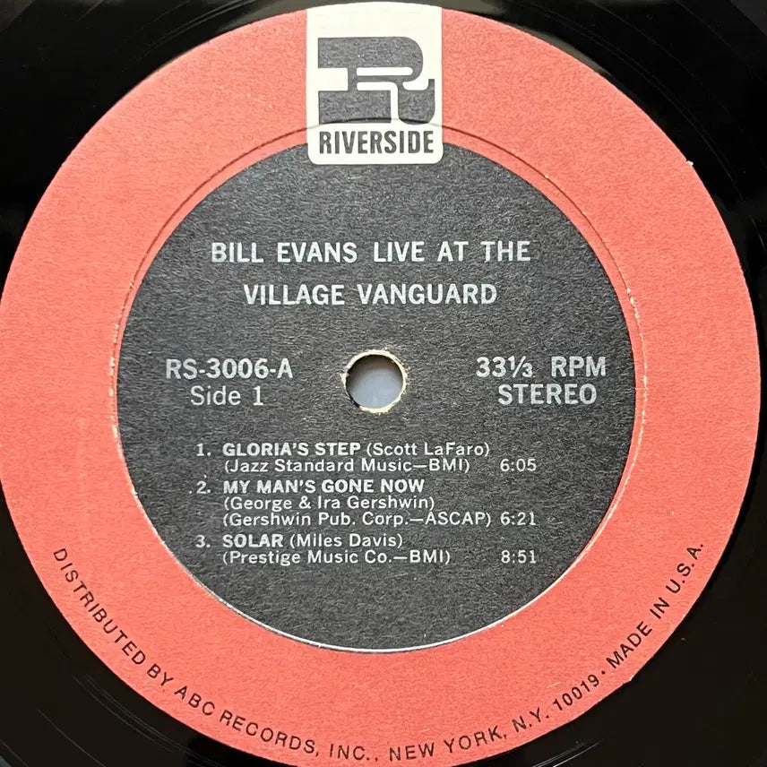 [BUNJANG] Bill Evans - Live At The Village Vanguard LP (1967 US First Pressing) / LP : Bill Evans - Live At The Village Vanguard