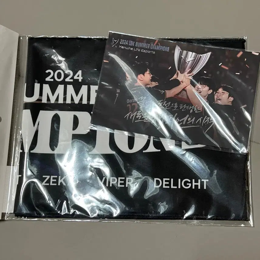 [BUNJANG] Hanhwa Life Summer Championship Commemorative Towel &amp; Postcard Set / 2024 한화생명 서머우승 응원타월&amp;엽서