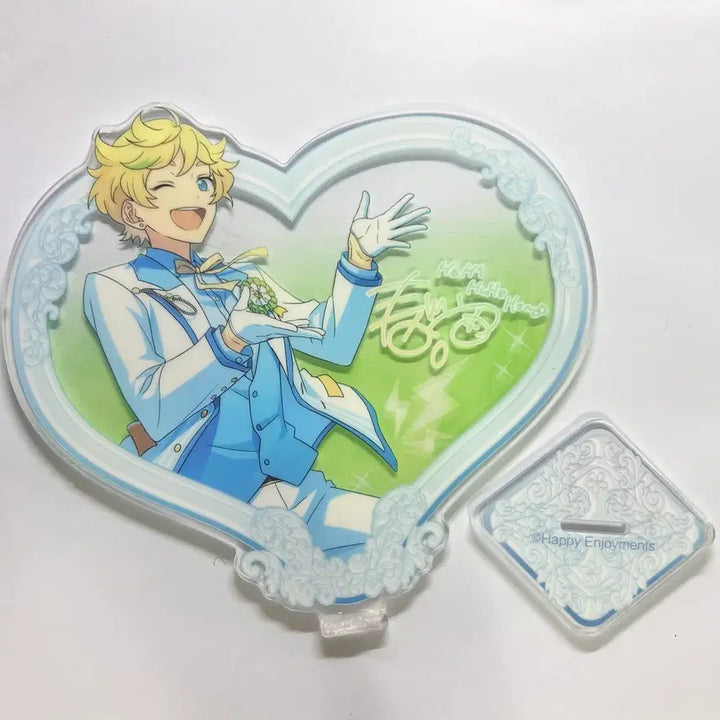 [BUNJANG] Ensemble Stars Haruka &amp; Sora 3rd Anniversary White Suit Heart Acrylic Stand / 앙스타 하루카와 소라 중스타 백정장 3주년 하트 아크릴 하루카와소라 스위치