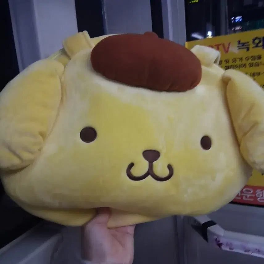 [BUNJANG] Sanrio Pompompurin Large Shoulder Bag / 산리오 폼폼푸린 대형 숄더백