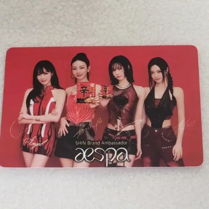 [BUNJANG] Aespa Shin Ramyun Collaboration Photocard / 에스파 신라면 콜라보 포토카드