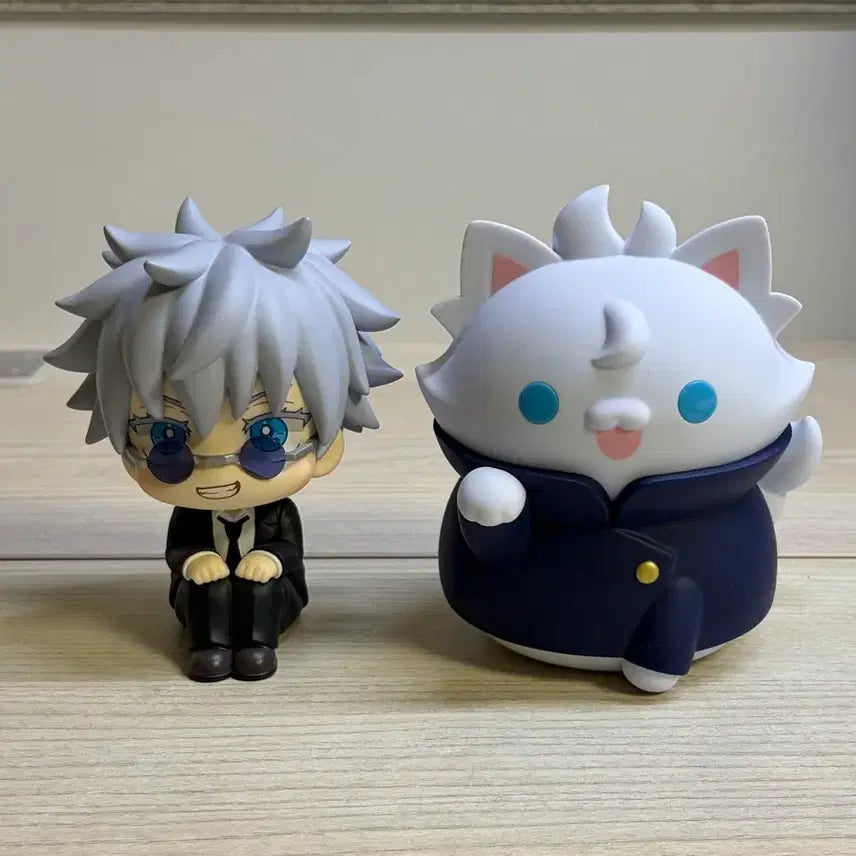 [BUNJANG] Jujutsu Kaisen Satoru Gojo Megacat Large Plush Bundle / 급처) 고죠 사토루 메가캣 대형 고전 하라혼 룩업 일괄 주술회전 주술냥코