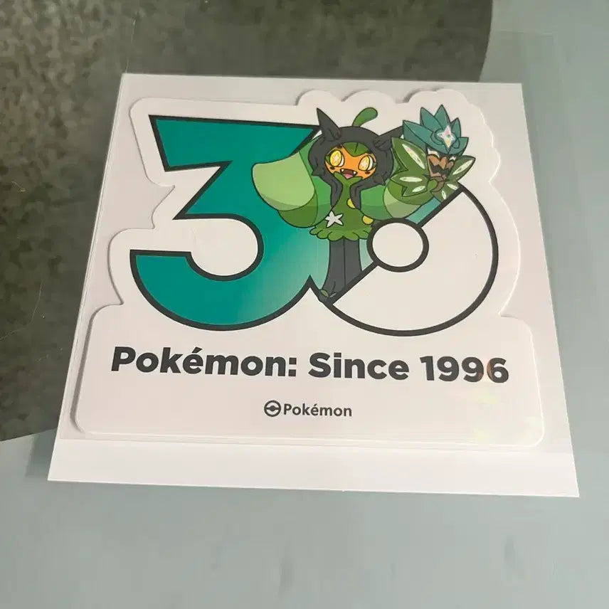 [BUNJANG] Pokemon 30th Anniversary Sticker - Ogerpon (Teal Mask) / 포켓몬 30주년 스티커 오거폰 - 벽록의 가면