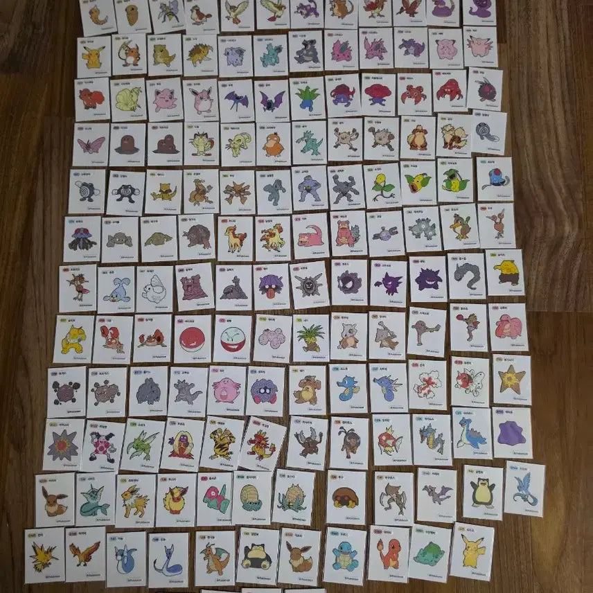 [BUNJANG] Pokemon 30th Anniversary Art Seal &amp; Generation 1-2 Dibujos (275 Types) Bundle Set / 포켓몬 30주년 아트씰 과 1,2세대 275종외 각종  띠부씰 일괄판매합니다