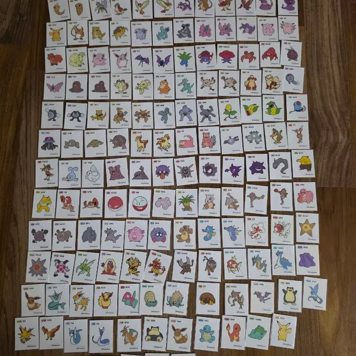 [BUNJANG] Pokemon 30th Anniversary Art Seal &amp; Generation 1-2 Dibujos (275 Types) Bundle Set / 포켓몬 30주년 아트씰 과 1,2세대 275종외 각종  띠부씰 일괄판매합니다