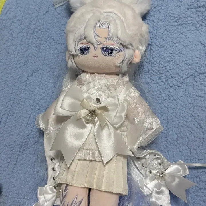 [BUNJANG] Fusion Made 20cm-30cm Plush Doll Clothing - All White Version / 무속성 솜인형 옷장 퓨전메이드 20cm~30cm
