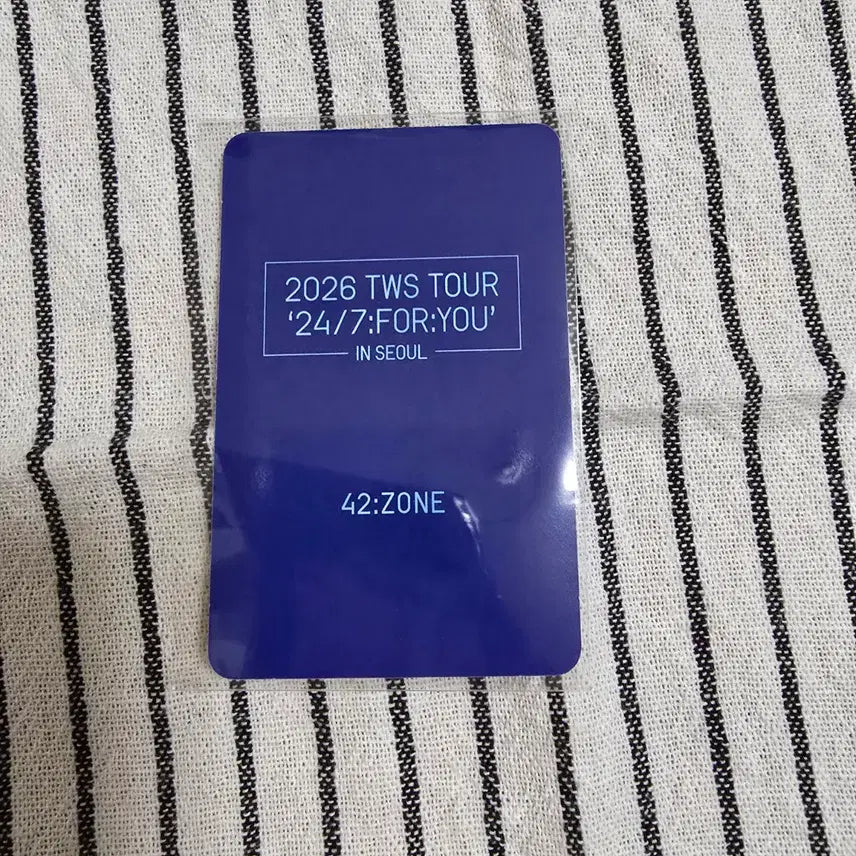 [BUNJANG] TWS 2026 Tour in Seoul Jihoon Photocard (Zone 42) / 2026 TWS 투어 인 서울 42존 포카 지훈