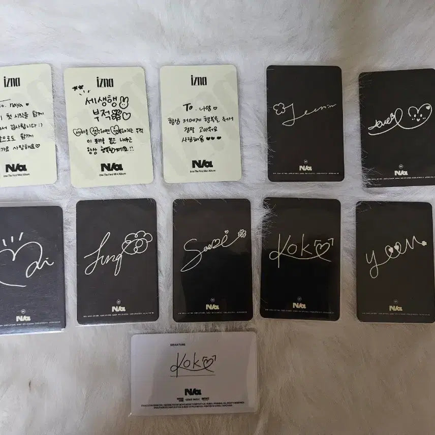 [BUNJANG] Izna Photocard Bundle Set / 탈처)이즈나 포토카드 포카 일괄 양도 마이방지민코코유사랑최정은정세비윤지윤