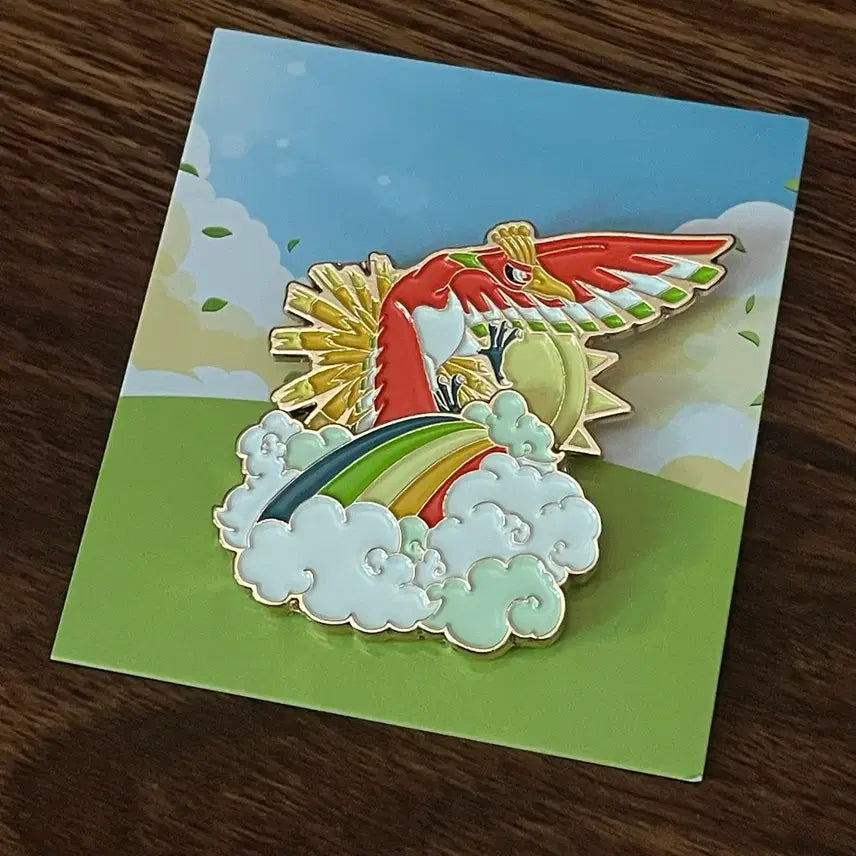 [BUNJANG] Isak Toast x Pokémon Seven Colors Bird Badge / 이삭토스트 포켓몬스터 포켓몬 뱃지 시크릿 칠색조