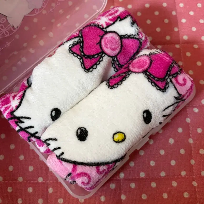 [BUNJANG] Charmy Kitty Classic Plate Storage Box &amp; Handkerchief Case Set / 세트)고전 챠미키티 접시 보관함 손수건 케이스