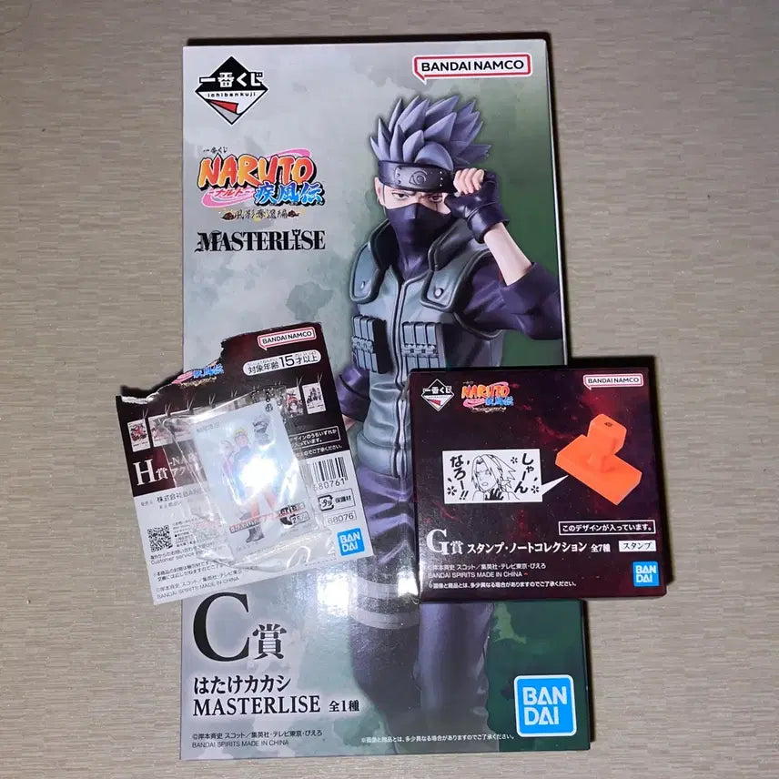 [BUNJANG] Naruto Kazekage Rescue Arc Ichiban Shoji Hatake Kakashi C Prize Figure &amp; Sakura Stamp / 택포4.5 나루토 카제카게 탈환편 쿠지 하타케 카카시 C상 피규어 G상 도장 미개봉