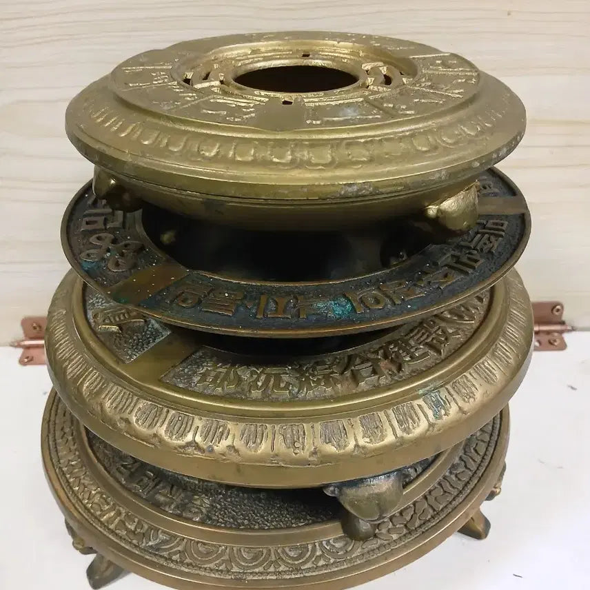[BUNJANG] Vintage Brass Ashtray Set of 4 / 빈티지 황동 재떨이 4세트