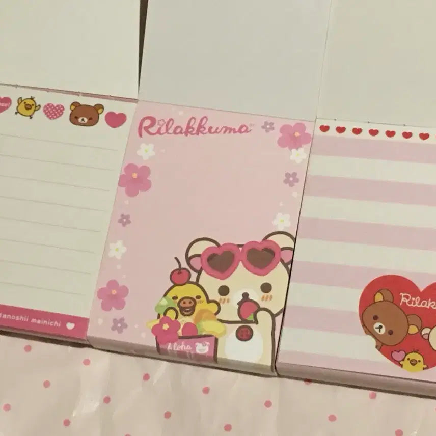 [BUNJANG] Rilakkuma Memo Pad Set / 고전 문구 리락쿠마 메모지 메모패드