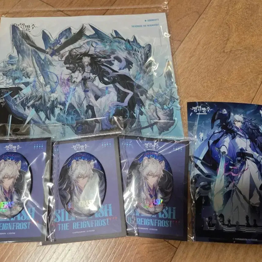 [BUNJANG] Arknights SilverAsh FrostNova 2nd Evocation Acrylic Stand, Can Badge, Poster Set / 명일방주 명방 실버애쉬 더 레인프로스트 이격 은재 2정예 아크릴스탠드 캔뱃지 포스터