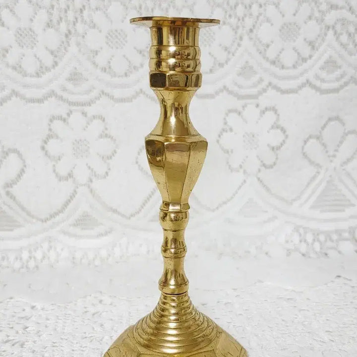 [BUNJANG] Vintage Brass Candlestick Holder / 빈티지 브라스 촛대