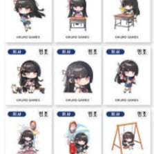 [BUNJANG] Myeongjo Pop-up Cheesa 9-Piece Sticker Bundle Set / 명조 팝업 치사 띠부씰 9종 일괄 판매합니다
