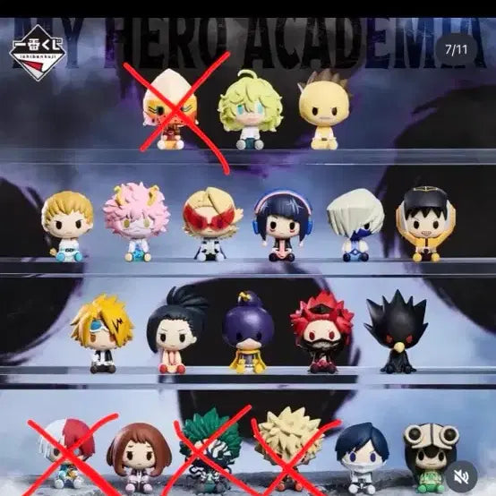 [BUNJANG] My Hero Academia Ichiban Shoji Chokonoko Series F &amp; G Figures Bundle Set (Sealed) / 비닐미개봉) 나히아 히로아카 이치방쿠지 f,g 초코노코 일괄