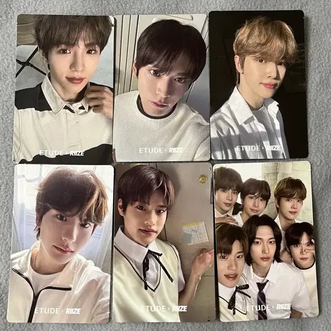 [BUNJANG] RIIZE Etude Photocard + Stickers (Sungchan, Sohee, Seok Mathew, Anton, Shotaro) / 라이즈 에뛰드 포토카드 + 띠부씰 쇼타로 은석 성찬 소희 앤톤
