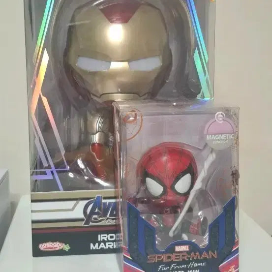 [BUNJANG] Hot Toys Cosbaby Iron Man Spider-Man Figure / 핫토이 코스베이비 아이언맨 스파이더맨 피규어