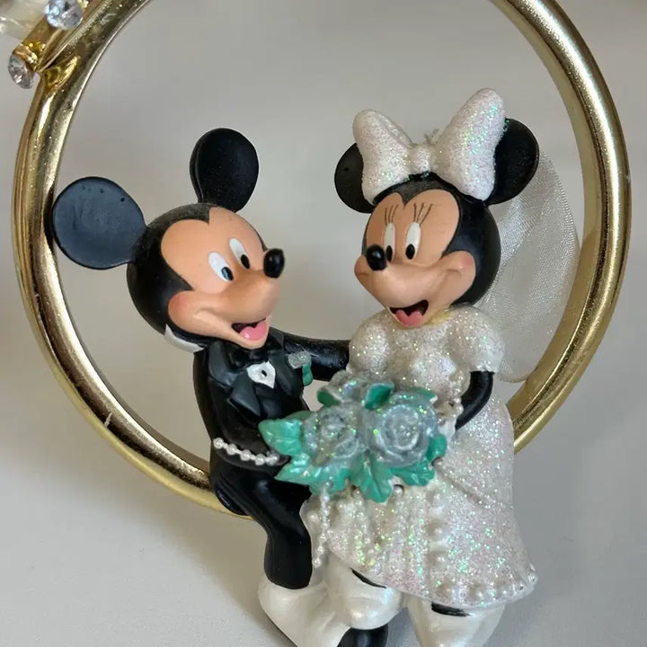 [BUNJANG] Disney Mickey Mouse &amp; Minnie Mouse Wedding Ornament / 디즈니 미키마우스 미니마우스 결혼 오너먼트