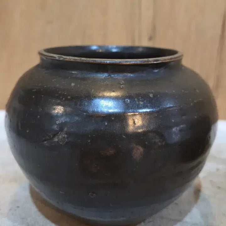 [BUNJANG] Antique Onggi Cockle Jar / Almond Jar Set (2 pcs) / 100년세월의 옹기 꼬막단지 / 알단지 2점