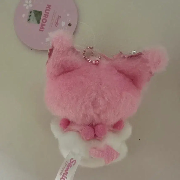 [BUNJANG] Kuromi Cherry Blossom Plush Keychain / 벚꽃 쿠로미 인형 키링