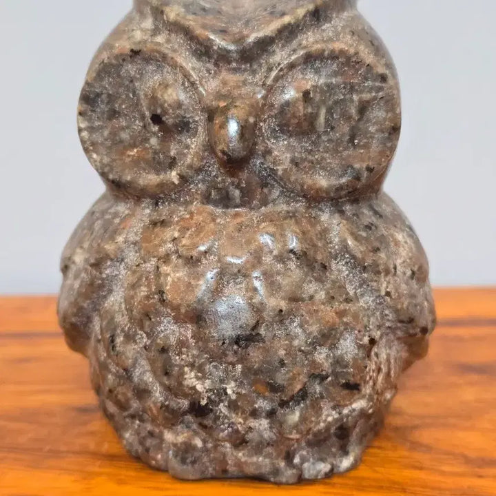 [BUNJANG] Luminous Yooperlite Owl Mineral Specimen / 26071904 컬러가 영롱한 요퍼라이트 부엉이 광물 수석 팝니다