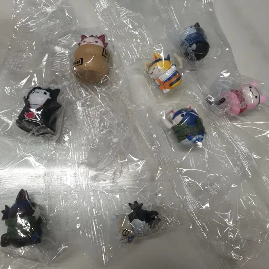 [BUNJANG] Naruto Cat 8pc Set Sealed Figure / 나루토 고양이 미개봉 피규어 8종 세트로 일괄 판매합니다.